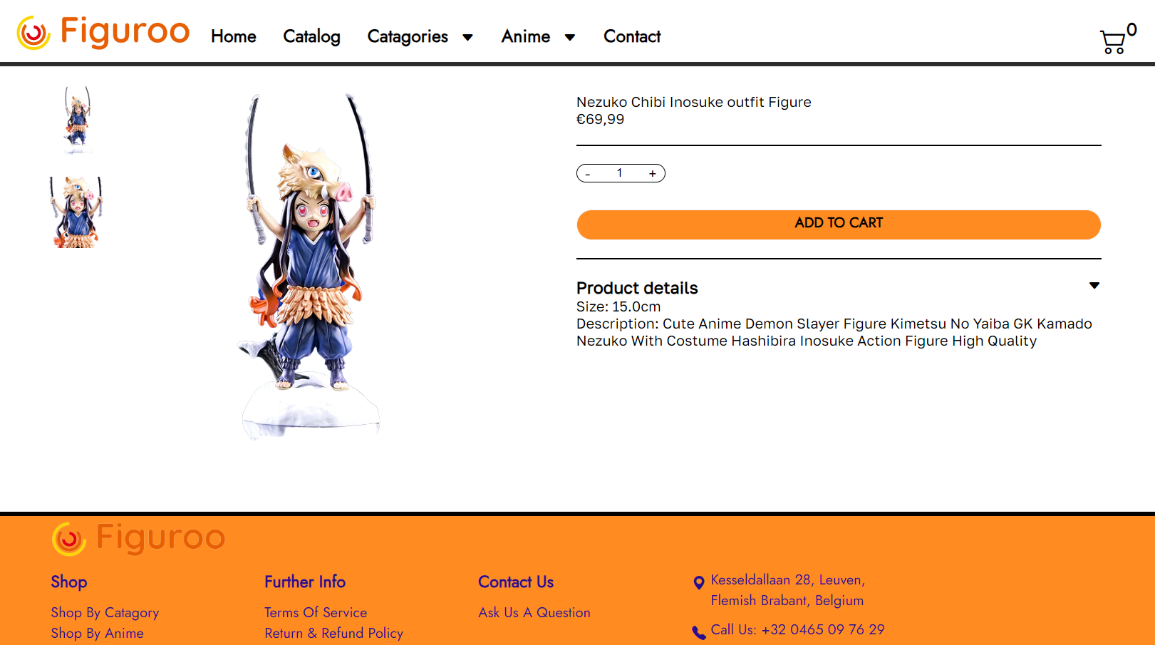 An Image of the buying page from one of the products of Figuroo